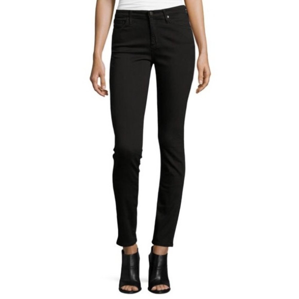 ADRIANO GOLDSCHMIED THE PRIMA BLACK MID RISE JEANS